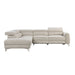 Bienvenue 2-Piece Power Reclining Sectional with Left Chaise in Beige - 9415*SCPW - FAMSA Furniture (TX)