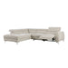 Bienvenue 2-Piece Power Reclining Sectional with Left Chaise in Beige - 9415*SCPW - FAMSA Furniture (TX)