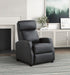 Greenfield Push Back Reclining Chair in Black - 9420BK-1 - FAMSA Furniture (TX)