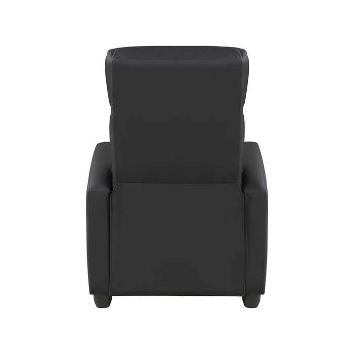 Greenfield Push Back Reclining Chair in Black - 9420BK-1 - FAMSA Furniture (TX)