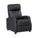 Greenfield Push Back Reclining Chair in Black - 9420BK-1 - FAMSA Furniture (TX)