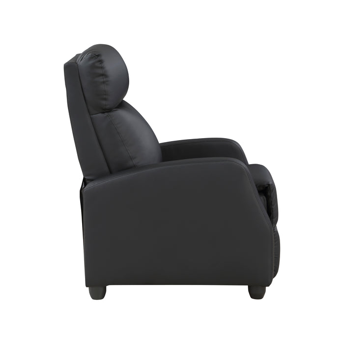 Greenfield Push Back Reclining Chair in Black - 9420BK-1 - FAMSA Furniture (TX)