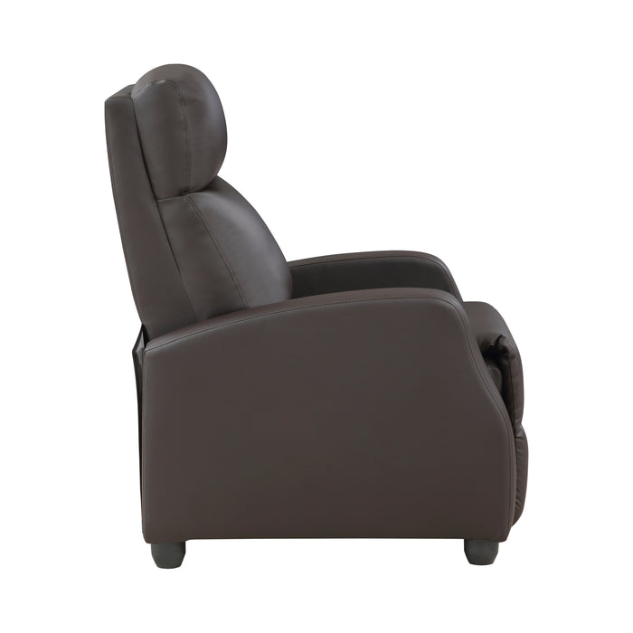 Greenfield Push Back Reclining Chair in Brown - 9420DB-1 - FAMSA Furniture (TX)