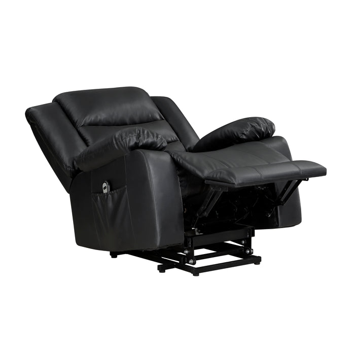 Carson Power Lift Chair in Black - 9423BLK-1LT - FAMSA Furniture (TX)
