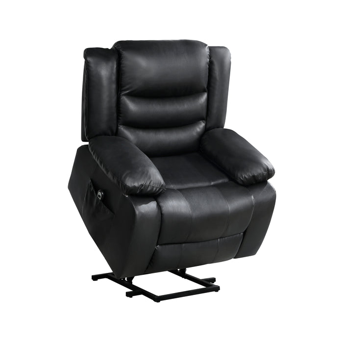 Carson Power Lift Chair in Black - 9423BLK-1LT - FAMSA Furniture (TX)