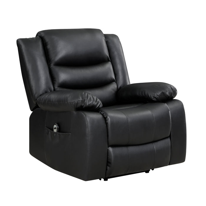 Carson Power Lift Chair in Black - 9423BLK-1LT - FAMSA Furniture (TX)