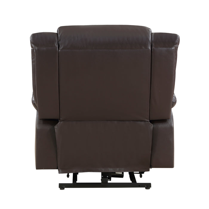 Carson Power Lift Chair in Brown - 9423DBR-1LT - FAMSA Furniture (TX)