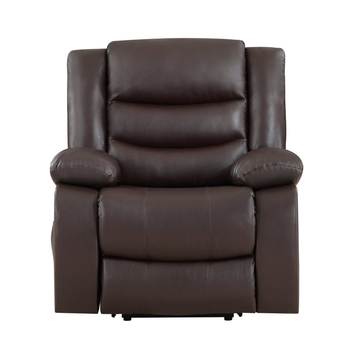 Carson Power Lift Chair in Brown - 9423DBR-1LT - FAMSA Furniture (TX)