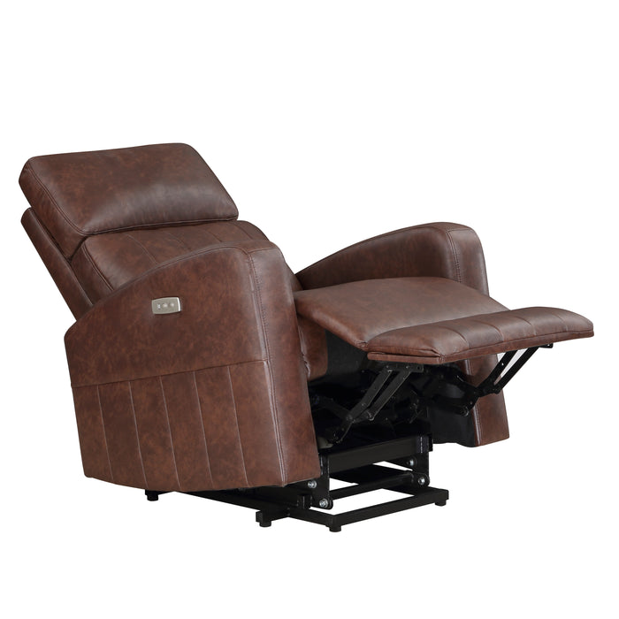 Wheaton Power Lift Chair in Brown - 9424BR-1LT - FAMSA Furniture (TX)