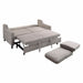 Adelia Convertible Studio Sofa with Pull-out Bed in Gray - 9428CB-3CL - FAMSA Furniture (TX)