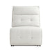Salida (4/6)Power Reclining Armless Chair with Power Headrest in White - 9444HMP-ARPWH - FAMSA Furniture (TX)
