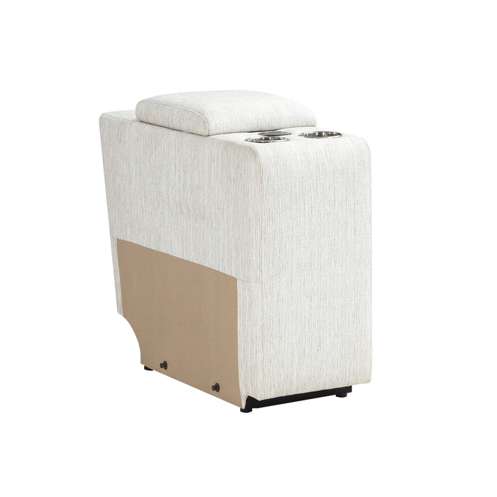 Salida (5/6)Console (no back) with Wireless Charger in White - 9444HMP-CN - FAMSA Furniture (TX)