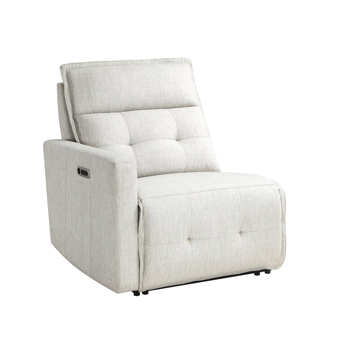 Salida (1/6)Power Left Side Reclining Chair with Power Headrest in White - 9444HMP-LRPWH - FAMSA Furniture (TX)