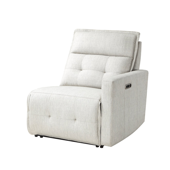 Salida (2/6)Power Right Side Reclining Chair with Power Headrest in White - 9444HMP-RRPWH - FAMSA Furniture (TX)
