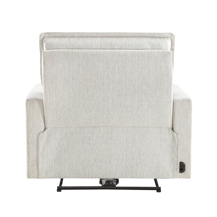 Salida Power Reclining Chair with Power Headrest in White - 9444HMP-1PWH - FAMSA Furniture (TX)
