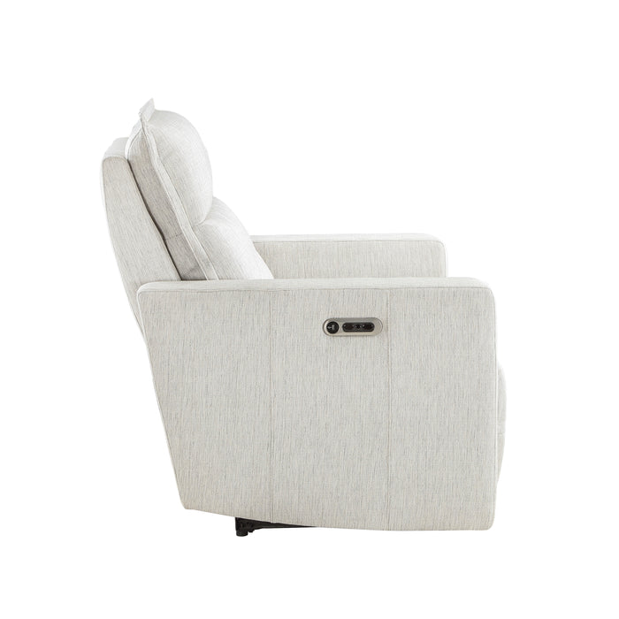 Salida Power Reclining Chair with Power Headrest in White - 9444HMP-1PWH - FAMSA Furniture (TX)