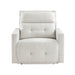 Salida Power Reclining Chair with Power Headrest in White - 9444HMP-1PWH - FAMSA Furniture (TX)