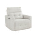 Salida Power Reclining Chair with Power Headrest in White - 9444HMP-1PWH - FAMSA Furniture (TX)