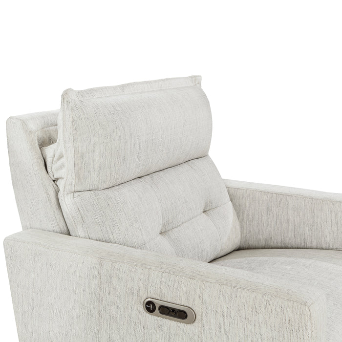 Salida Power Reclining Chair with Power Headrest in White - 9444HMP-1PWH - FAMSA Furniture (TX)