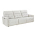 Salida (3)Power Double Reclining Sofa with Power Headrests in White - 9444HMP-3PWH* - FAMSA Furniture (TX)
