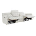 Salida (3)Power Double Reclining Sofa with Power Headrests in White - 9444HMP-3PWH* - FAMSA Furniture (TX)