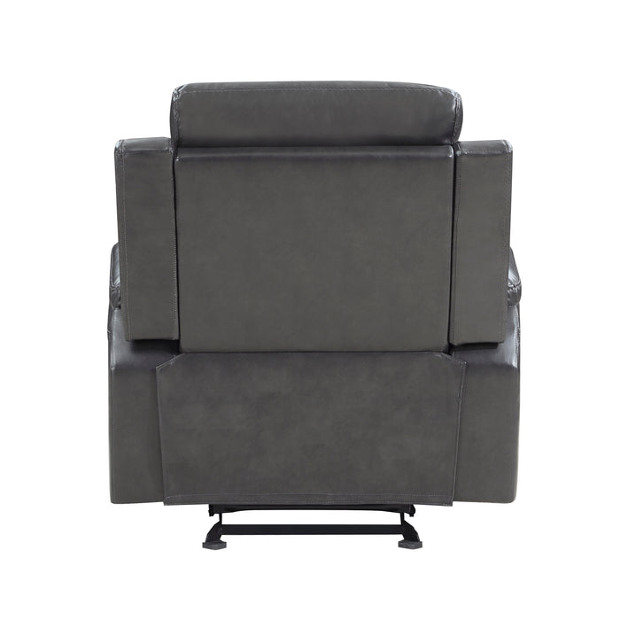 Broomfield Glider Reclining Chair in Gray - 9456DG-1 - FAMSA Furniture (TX)