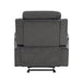 Broomfield Glider Reclining Chair in Gray - 9456DG-1 - FAMSA Furniture (TX)