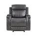 Broomfield Glider Reclining Chair in Gray - 9456DG-1 - FAMSA Furniture (TX)