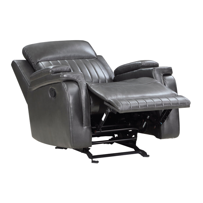 Broomfield Glider Reclining Chair in Gray - 9456DG-1 - FAMSA Furniture (TX)