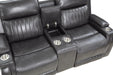 Broomfield Double Reclining Loveseat with Center Console in Gray - 9456DG-2 - FAMSA Furniture (TX)