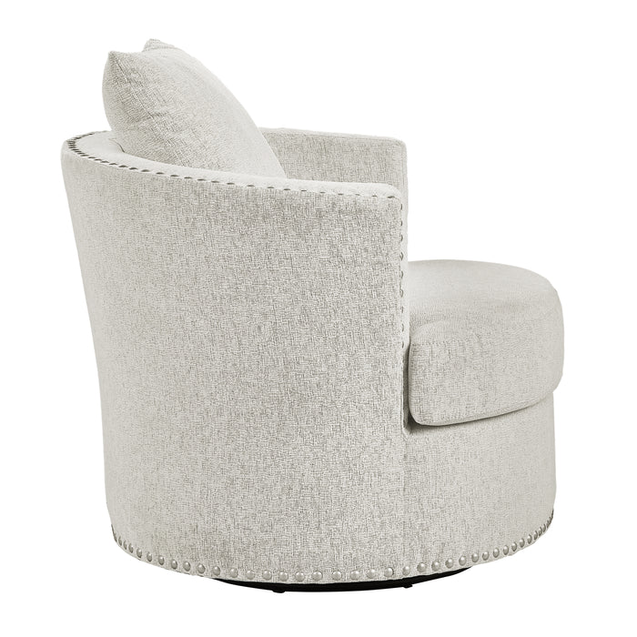 Morelia Swivel Chair in Beige - 9468BE-1 - FAMSA Furniture (TX)
