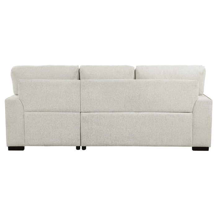 Morelia 2-Piece Sectional with Pull-out Bed and Right Chaise with Hidden Storage in Beige - 9468BE*2RC2L - FAMSA Furniture (TX)