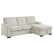 Morelia 2-Piece Sectional with Pull-out Bed and Right Chaise with Hidden Storage in Beige - 9468BE*2RC2L - FAMSA Furniture (TX)