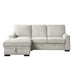 Morelia 2-Piece Sectional with Pull-out Bed and Left Chaise with Hidden Storage in Beige - 9468BE*2LC2R - FAMSA Furniture (TX)