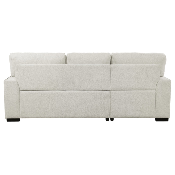 Morelia 2-Piece Sectional with Pull-out Bed and Left Chaise with Hidden Storage in Beige - 9468BE*2LC2R - FAMSA Furniture (TX)