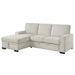 Morelia 2-Piece Sectional with Pull-out Bed and Left Chaise with Hidden Storage in Beige - 9468BE*2LC2R - FAMSA Furniture (TX)
