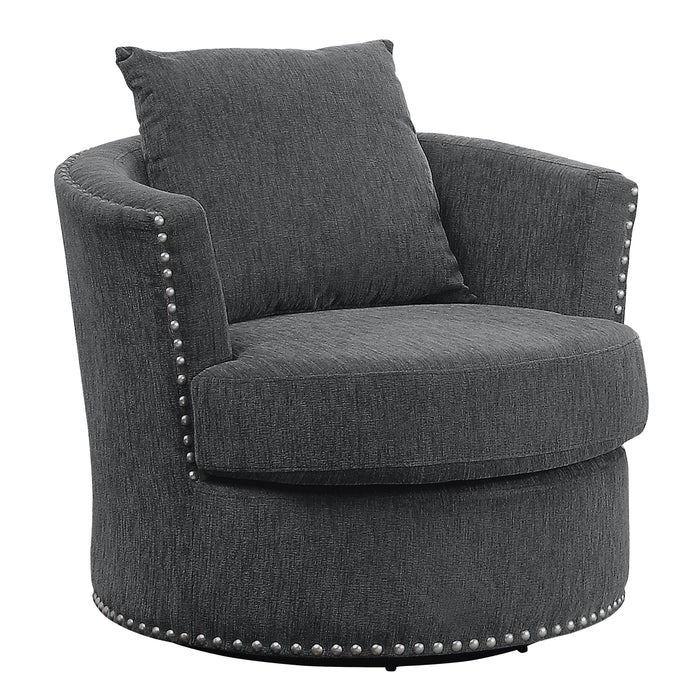 Morelia Swivel Chair in Gray - 9468CC-1 - FAMSA Furniture (TX)