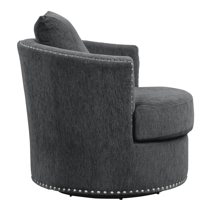 Morelia Swivel Chair in Gray - 9468CC-1 - FAMSA Furniture (TX)