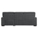 Morelia 2-Piece Sectional with Pull-out Bed and Right Chaise with Hidden Storage in Gray - 9468CC*2RC2L - FAMSA Furniture (TX)