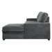 Morelia 2-Piece Sectional with Pull-out Bed and Right Chaise with Hidden Storage in Gray - 9468CC*2RC2L - FAMSA Furniture (TX)
