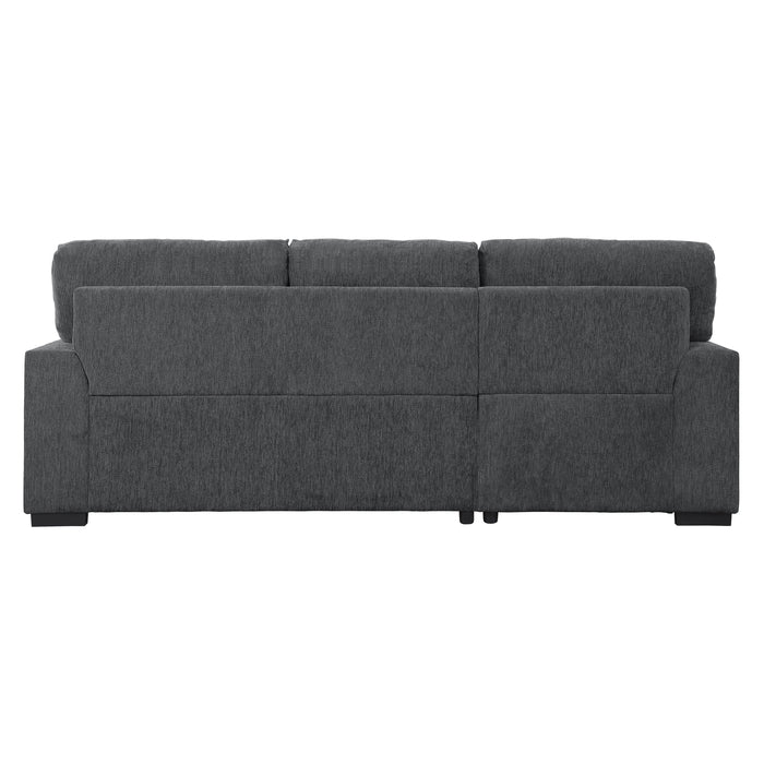 Morelia 2-Piece Sectional with Pull-out Bed and Left Chaise with Hidden Storage in Gray - 9468CC*2LC2R - FAMSA Furniture (TX)
