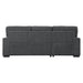 Morelia 2-Piece Sectional with Pull-out Bed and Left Chaise with Hidden Storage in Gray - 9468CC*2LC2R - FAMSA Furniture (TX)