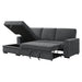 Morelia 2-Piece Sectional with Pull-out Bed and Left Chaise with Hidden Storage in Gray - 9468CC*2LC2R - FAMSA Furniture (TX)