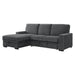 Morelia 2-Piece Sectional with Pull-out Bed and Left Chaise with Hidden Storage in Gray - 9468CC*2LC2R - FAMSA Furniture (TX)