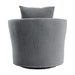 Morelia Swivel Chair in Gray - 9468DG-1 - FAMSA Furniture (TX)