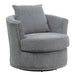 Morelia Swivel Chair in Gray - 9468DG-1 - FAMSA Furniture (TX)
