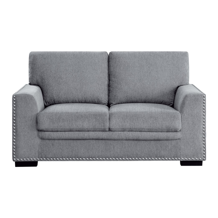 Morelia Loveseat in Gray - 9468DG-2 - FAMSA Furniture (TX)
