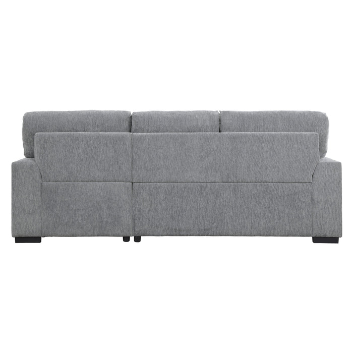 Morelia 2-Piece Sectional with Pull-out Bed and Right Chaise with Hidden Storage in Gray - 9468DG*2RC2L - FAMSA Furniture (TX)