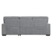 Morelia 2-Piece Sectional with Pull-out Bed and Right Chaise with Hidden Storage in Gray - 9468DG*2RC2L - FAMSA Furniture (TX)