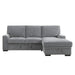 Morelia 2-Piece Sectional with Pull-out Bed and Right Chaise with Hidden Storage in Gray - 9468DG*2RC2L - FAMSA Furniture (TX)